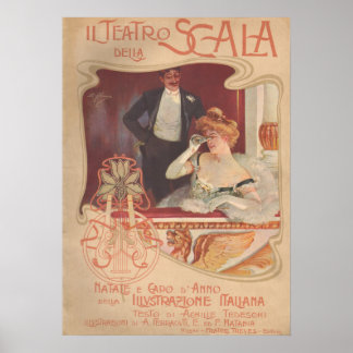 Teatro della Scala 1900 Poster
