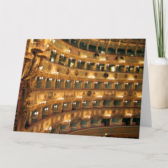 TEATRO LA FENICE Jumbo Grußkarte Karte (Vorderseite)