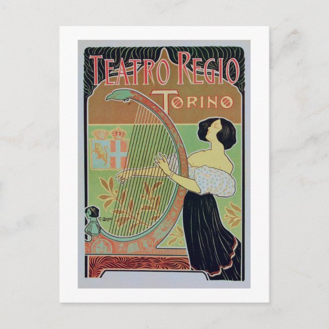 Teatro Regio Torino (Königliches Theater) Postkarte (Vorderseite)