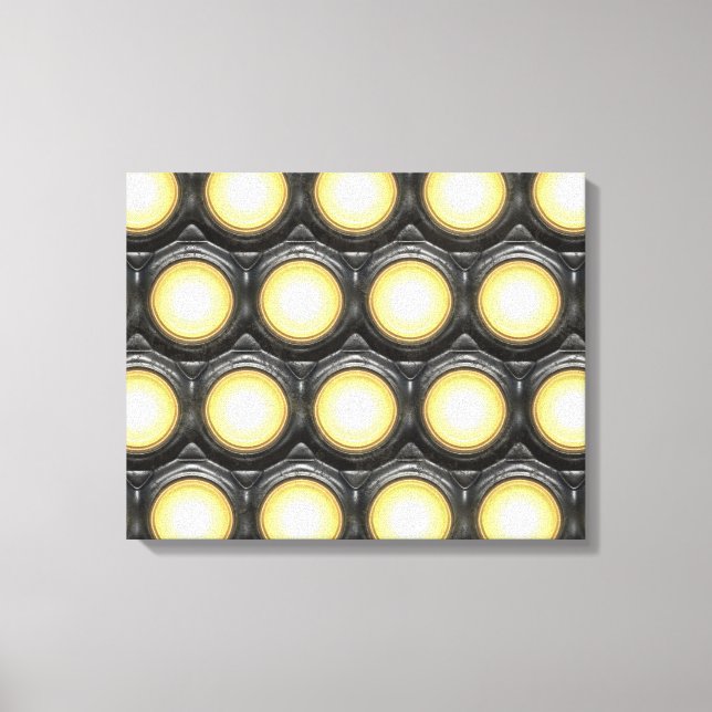 Tec Lights 1 Wrapped Canvas Leinwanddruck (Vorderseite)