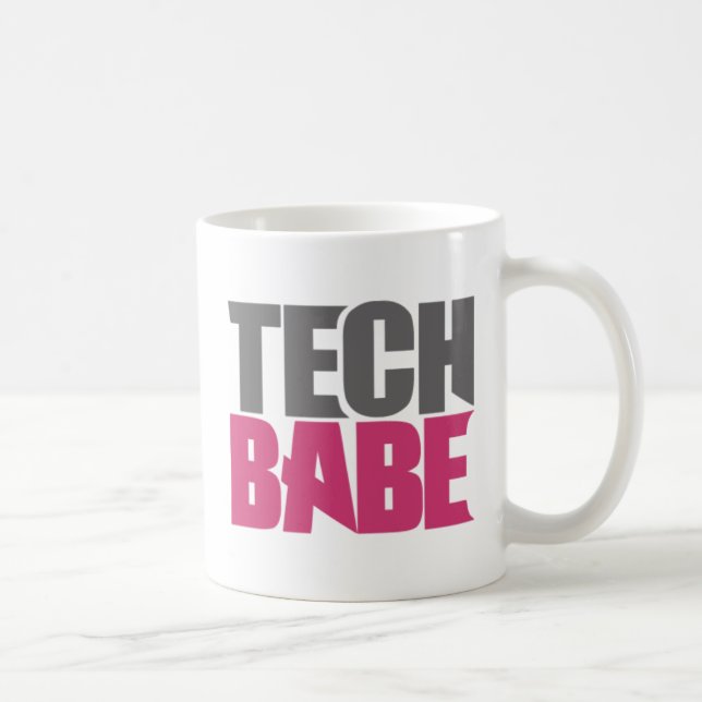 Tech Babe. Kaffeetasse (Rechts)