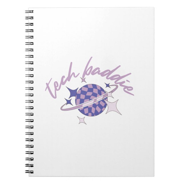Tech Baddie (Variation 2) Spiral Notebook Notizblock (Vorderseite)