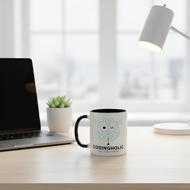 Tech Brain Coding Combo Mug Set (Créateur téléchargé)