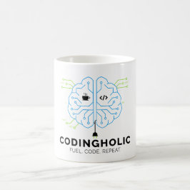 Tech Brain Coding Tasse für Programmierer & Coder