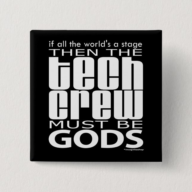 Tech-Crew-Götter Button (Vorderseite)