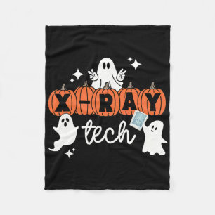 Tech Halloween Techniker Squad Xray Tech Pumpkin Fleecedecke
