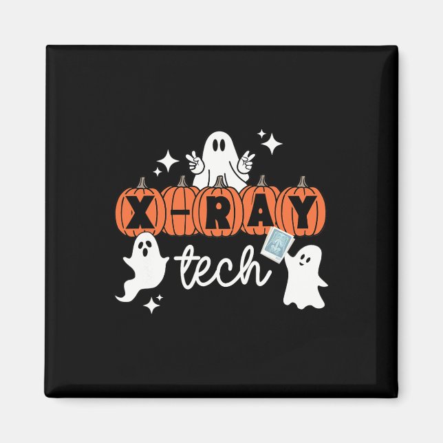 Tech Halloween Techniker Squad Xray Tech Pumpkin Magnet (Vorne)