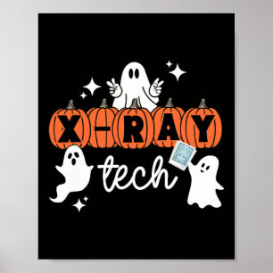 Tech Halloween Techniker Squad Xray Tech Pumpkin Poster