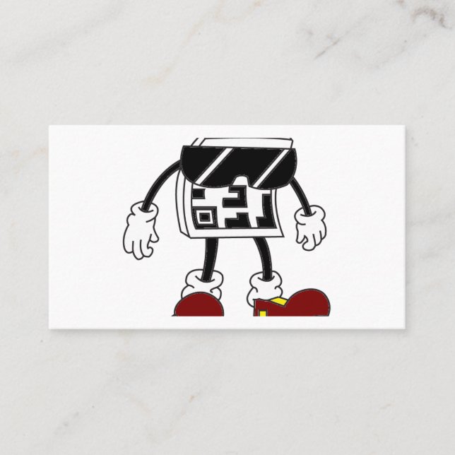 Tech Head: QR Code Cards Visitenkarte (Vorderseite)