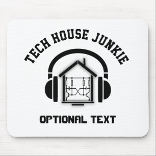 Tech House Music Junkie Custom (Licht) Mousepad