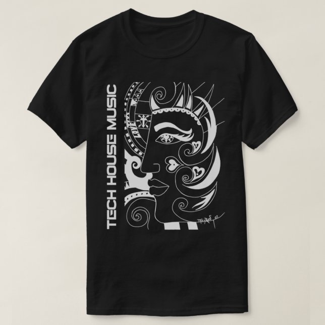 Tech House Music Premium T-Shirt (Design vorne)