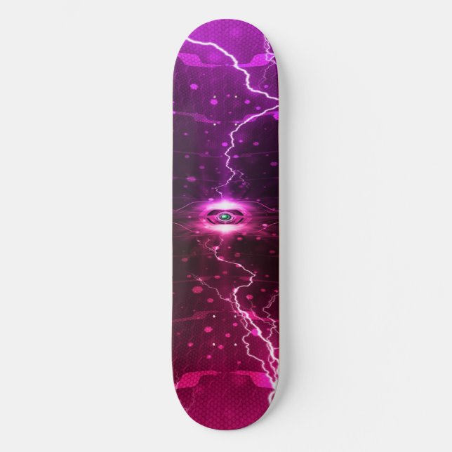 Tech Lightning Skateboard Deck (Vorderseite)