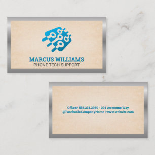 Tech Mikrochip Grenze Visitenkarte