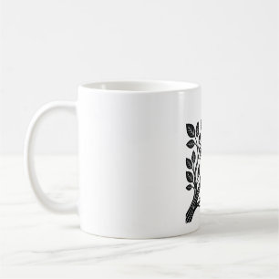 Tech-Natur-Fusion Minimalistische Schaltkreis-Zwei Kaffeetasse