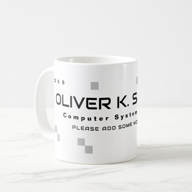 Tech Profession Modern Kaffeetasse (Vorderseite Links)