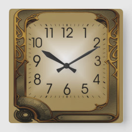 Tech Quadratische Wanduhr