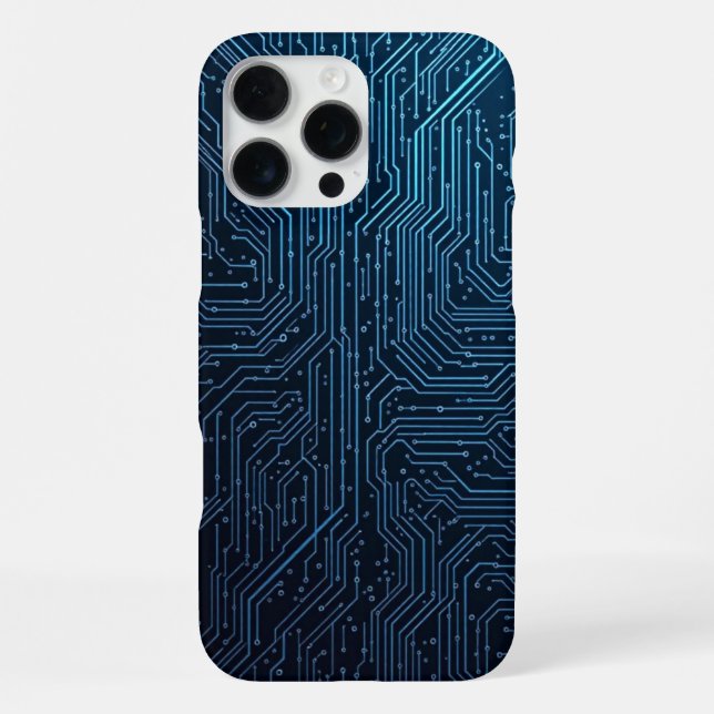 Tech Shield Circuit Case iPhone 16 Pro Max Hülle (Rückseite)