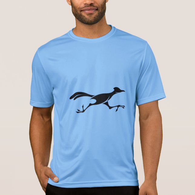 Tech-Shirts Blau Road Runner Performance T-Shirt (Vorderseite)