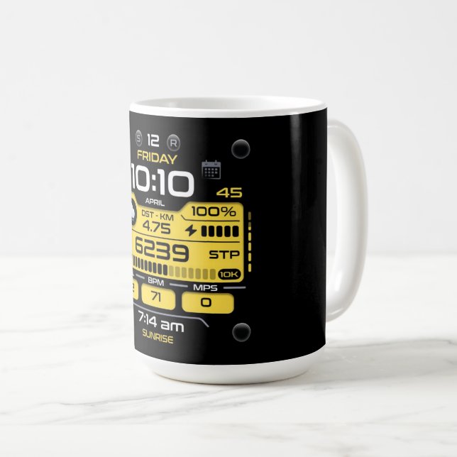 Tech-Startup-Gründer Visionär Tasse (VorderseiteRechts)