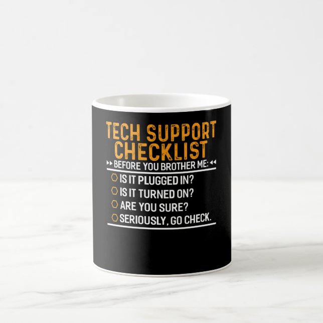 Tech Support Computer Geek Funny Techie Geschenk I Kaffeetasse (Mittel)