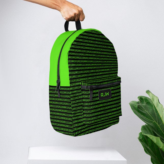Tech Theme: Computercode für IT-Beruflich Bedruckter Rucksack (Von Creator hochgeladen)