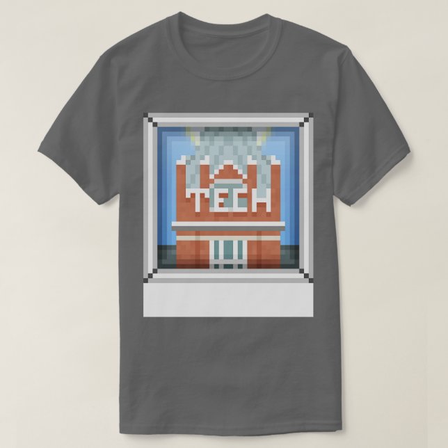 Tech Tower BLANC BORDER TShirt (Design devant)