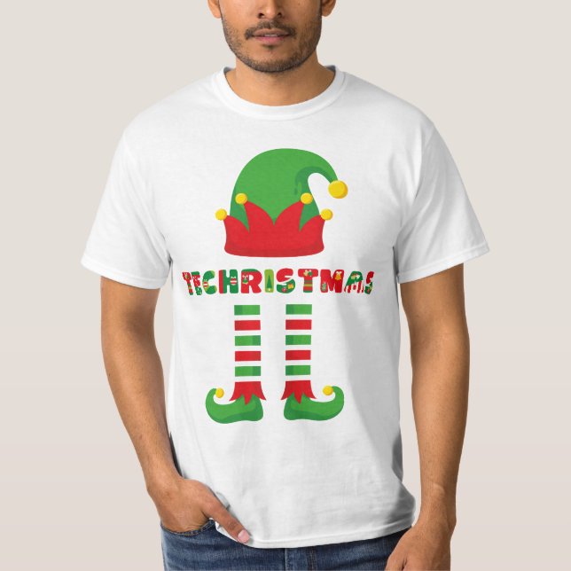 Tech Weihnachten T-Shirt (Vorderseite)