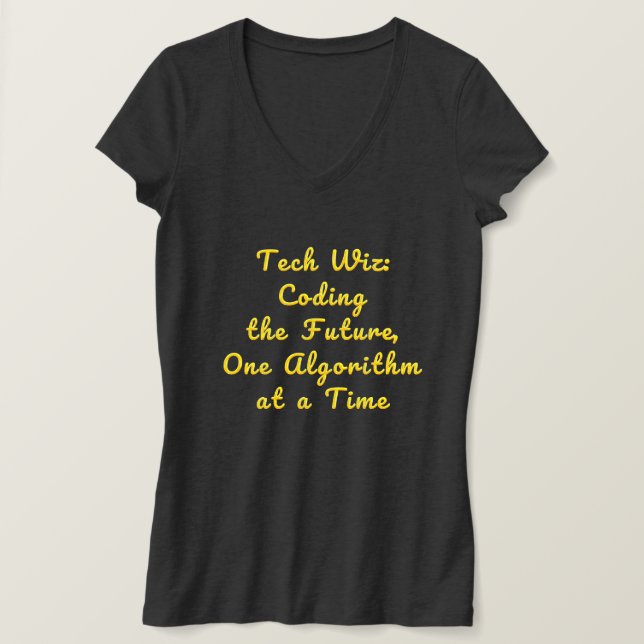 Tech wiz Coding der Zukunft einen Algorithmus nach T-Shirt (Design vorne)