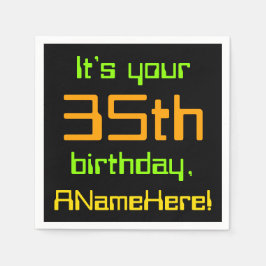 Techie 35. Geburtstagspapier Napkins Serviette