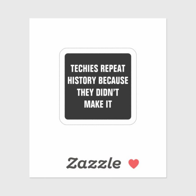 Techie-bashing Laptop Sticker (Blatt)