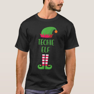 Techie Elf Weihnachtsfamilie Matching Group Xmas T-Shirt