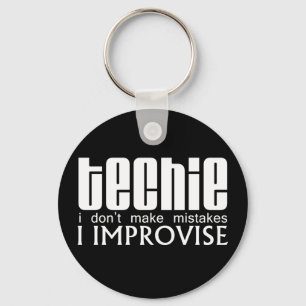 Techie improvisieren schlüsselanhänger