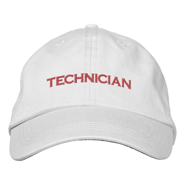 TECHNICIAN Embroidered Hat Bestickte Baseballkappe (Vorderseite)
