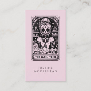 Technicien de clou de Tarot Carte de visite rose