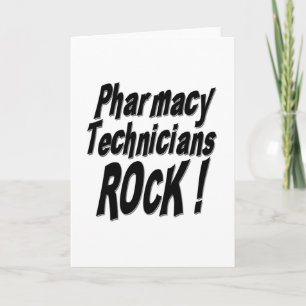 Techniciens en pharmacie Rock! Carte de voeux