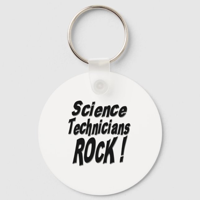 Techniciens scientifiques Rock ! Porte-clés (Recto)