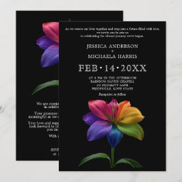 🌈 Technicolor Eheversprechen Hochzeit Einladung