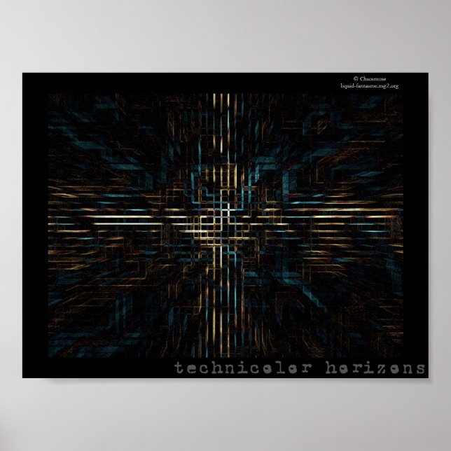 Technicolor-Horizonte Poster (Vorne)