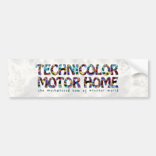 Technicolor Motor Zuhause Logo Autoaufkleber
