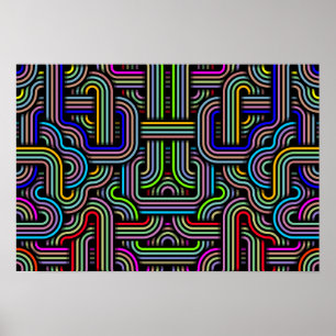 Technicolor Trails Poster