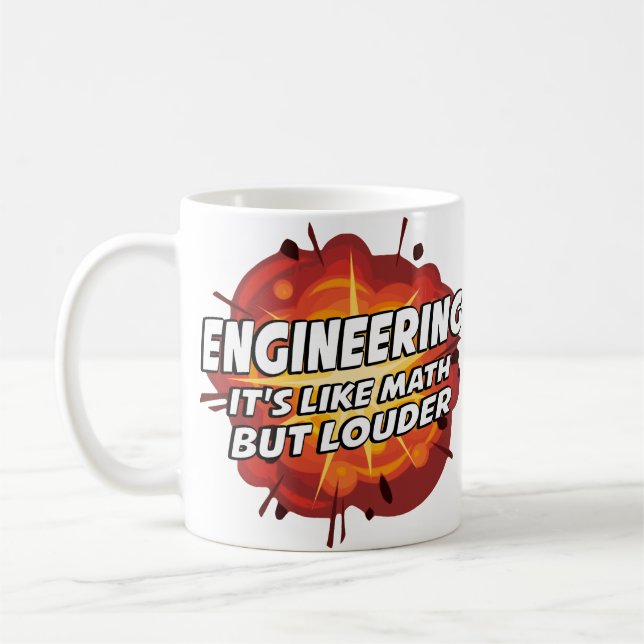 Technik - es ist wie Mathe aber Louder Kaffeetasse (Links)