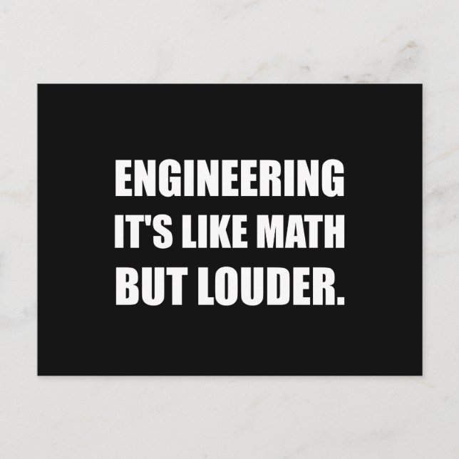 Technik mögen Mathe aber lauteres lustiges Postkarte (Vorderseite)