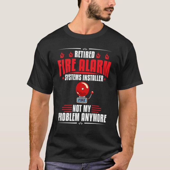 Techniker des Feueralarm-Installers House Dete T-Shirt (Vorderseite)