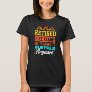 Techniker des Feueralarm-Installers House Dete T-Shirt