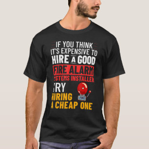 Techniker des Feueralarm-Installers House Dete T-Shirt