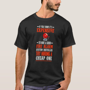 Techniker des Feueralarm-Installers House Dete T-Shirt