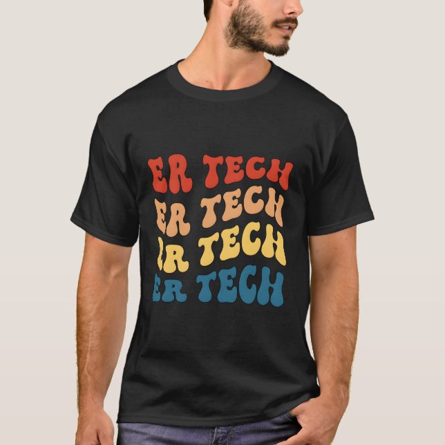 Techniker des Notfallraums Er Techniker Er Tech T-Shirt (Vorderseite)