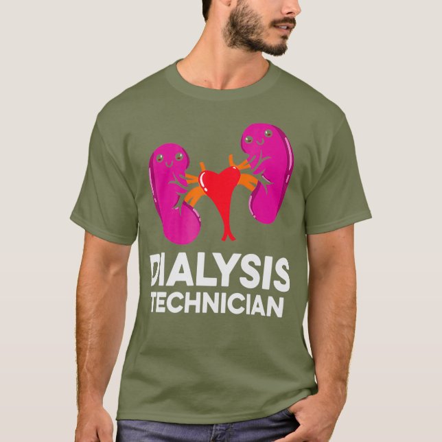 Techniker für Dialyseausbildung Nephrologie Tech T-Shirt (Vorderseite)