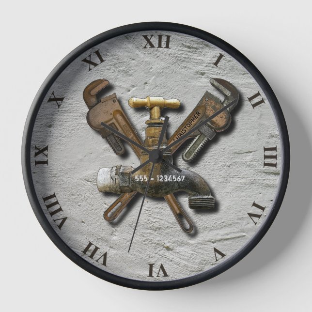 Techniker für die Abwasserentwässerung Uhr (Vorderseite)