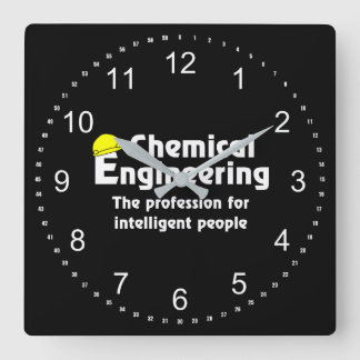 Techniker für intelligente Chemie Quadratische Wanduhr